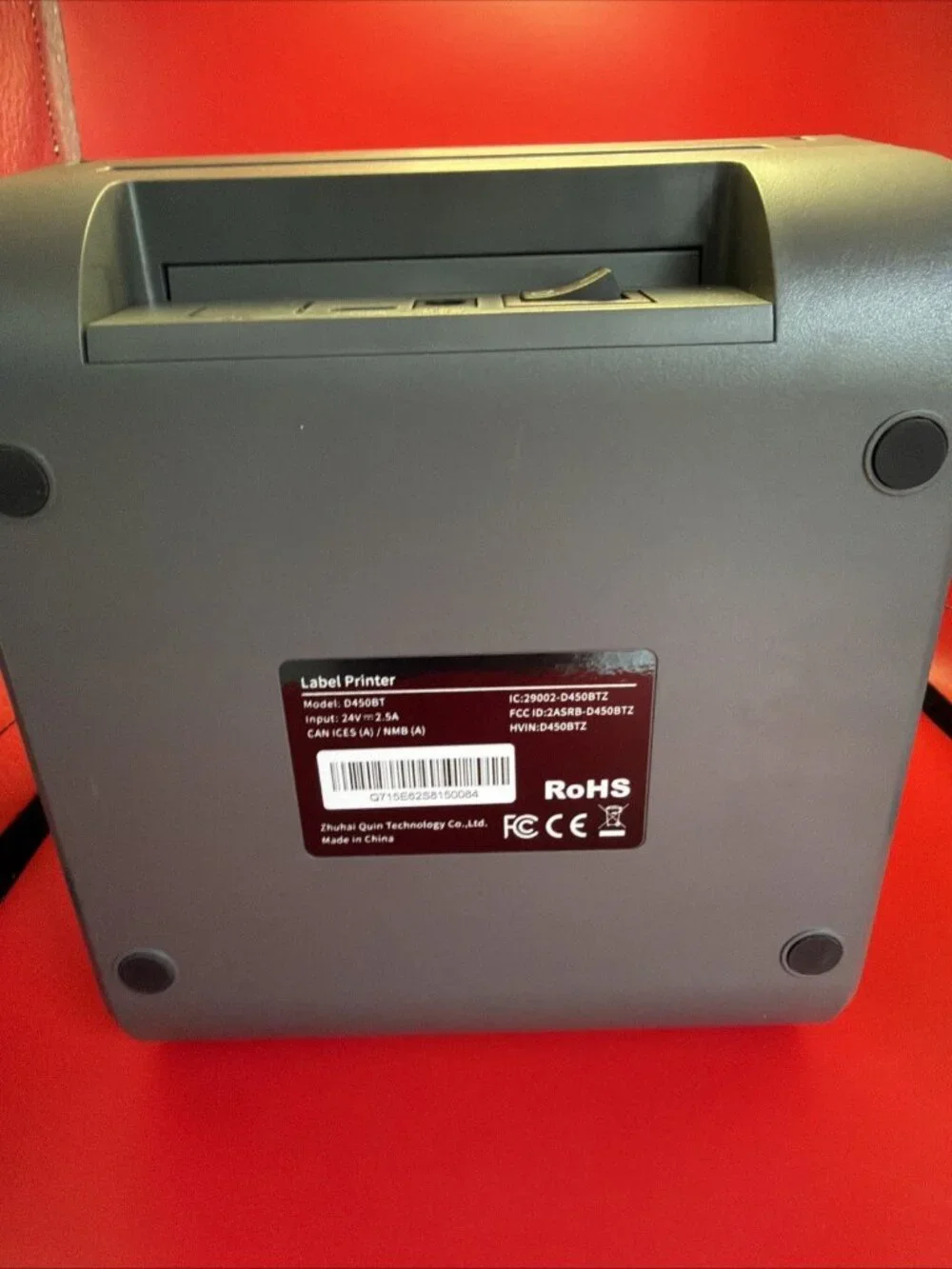 Zhuhai Quin Technology Co used label
